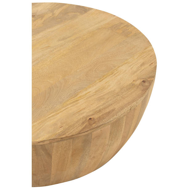 J-line - Salontafel Camille Mangohout Naturel - 88.5x88.5x32cm