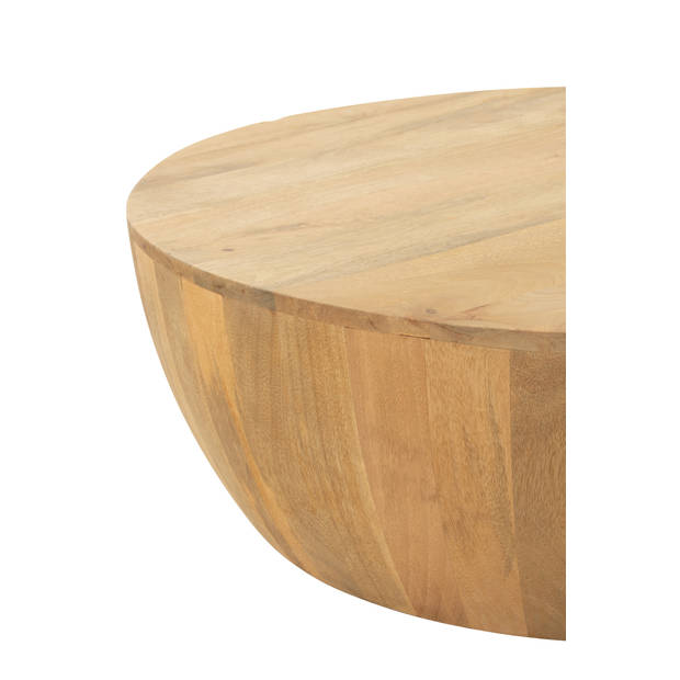 J-line - Salontafel Camille Mangohout Naturel - 88.5x88.5x32cm