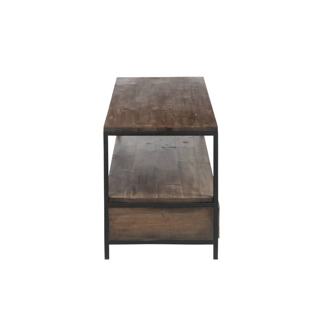 J-line - Salontafel Hout/met Bruin+zwart - 120x50x60.5cm