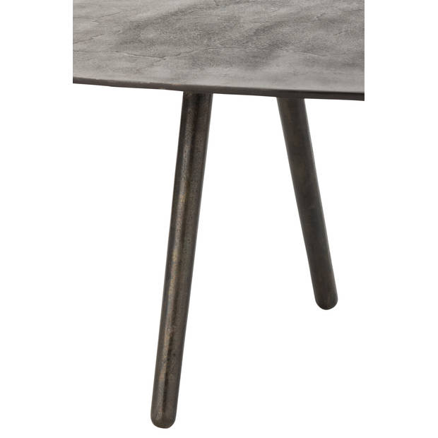 J-line - Salontafel Druppel Aluminium/ijzer Zwart Large - 119x71.5x36cm