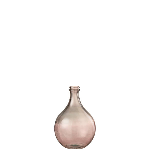 J-line - Vaas Lissabon Glas Zalm Small - 28x29x43cm