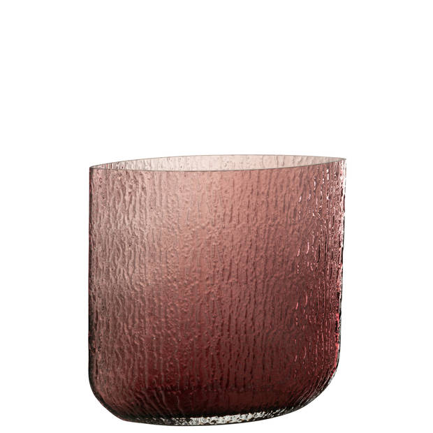 J-line - Vaas Mila Large Glas Rose - 31x13x30cm