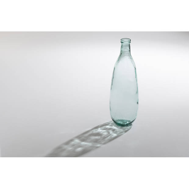 J-line - Vaas Fles Glas Transparant - 25x25x75cm