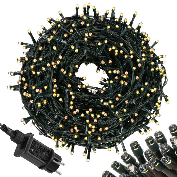 Springos Kerstverlichting 25 m 500 LED Warm Wit