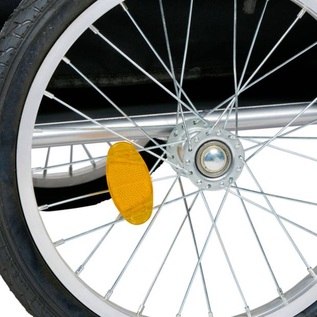 Dunlop Fietskar - Fietskar met Reflectoren en Verstelbare Regenhoes - Geel