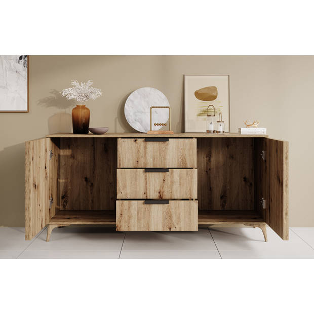 Meubella Dressoir Evy - Eiken - 150 cm