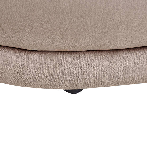 Beliani ELLENDALE - Bedbank-Beige-Fluweel