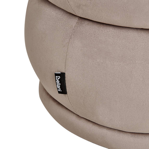 Beliani ELLENDALE - Bedbank-Beige-Fluweel