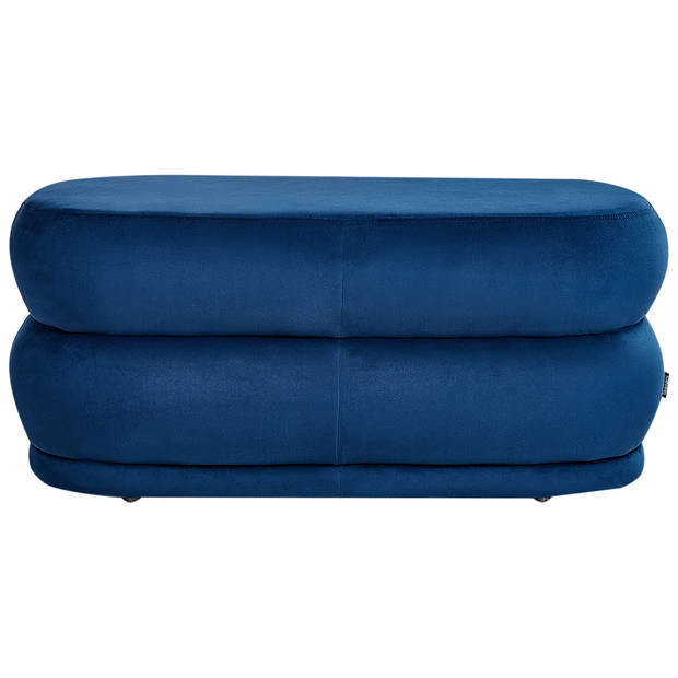 Beliani ELLENDALE - Bedbank-Blauw-Fluweel