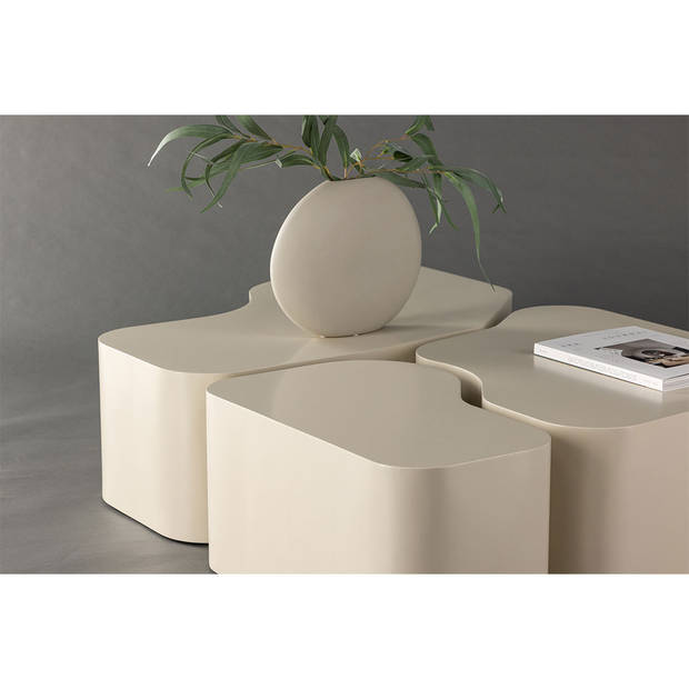 Nordland salontafel set van 3 beige.