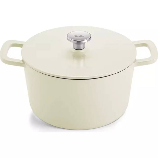 Fissler Moments braadpan - Gietijzer - Ivory White - 24cm