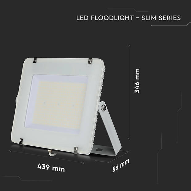 V-TAC VT-206-W Draaibare LED Wandlampen - IP65 - Wit - 17W - 2520 Lumen - 4000K - Modelnr: - VT-11020-W