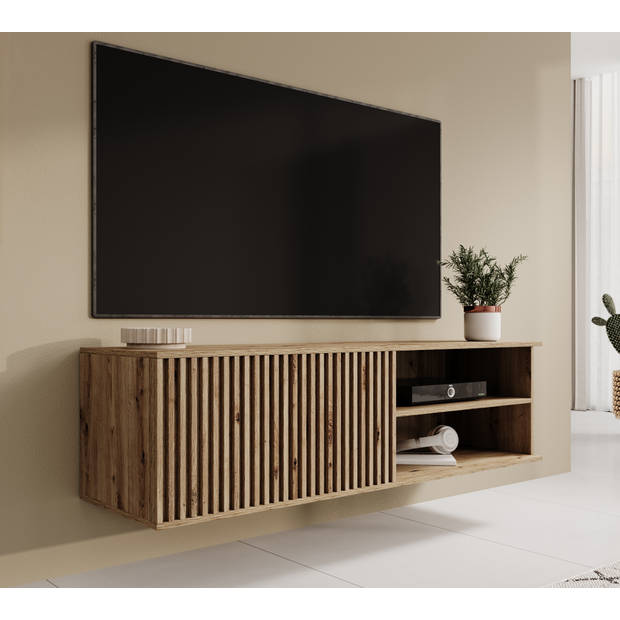 Meubella TV-Meubel Evy - Eiken - 150 cm