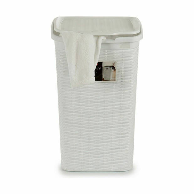 Wasmand Stefanplast Elegance Wit Plastic 50 L 36,5 x 54,5 x 38 cm (6 Stuks)