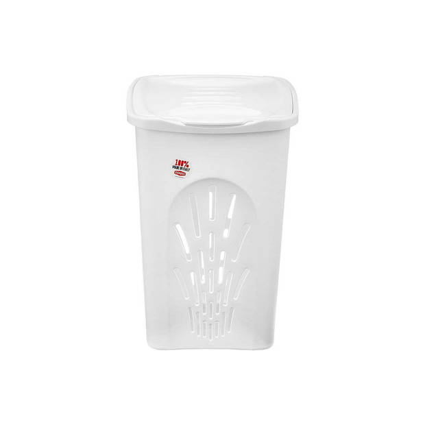 Wasmand Stefanplast Wit Plastic 50 L 37 x 56 x 39 cm (6 Stuks)