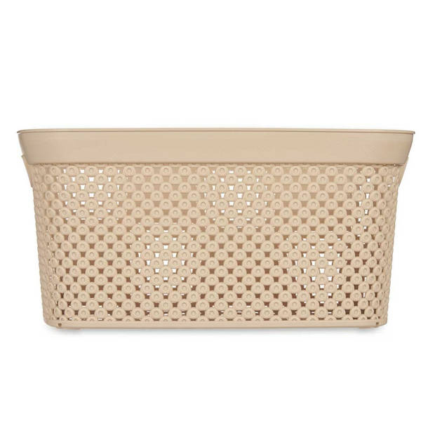 Wasmand Beige Plastic 10 L 24 x 17 x 35 cm (24 Stuks)