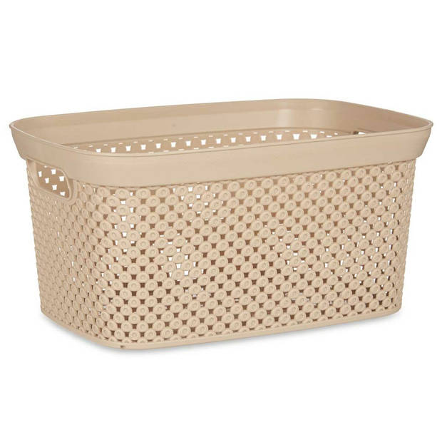 Wasmand Beige Plastic 10 L 24 x 17 x 35 cm (24 Stuks)