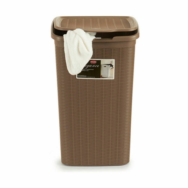 Wasmand Stefanplast Elegance Beige Plastic 50 L 36,5 x 54,5 x 38 cm (6 Stuks)