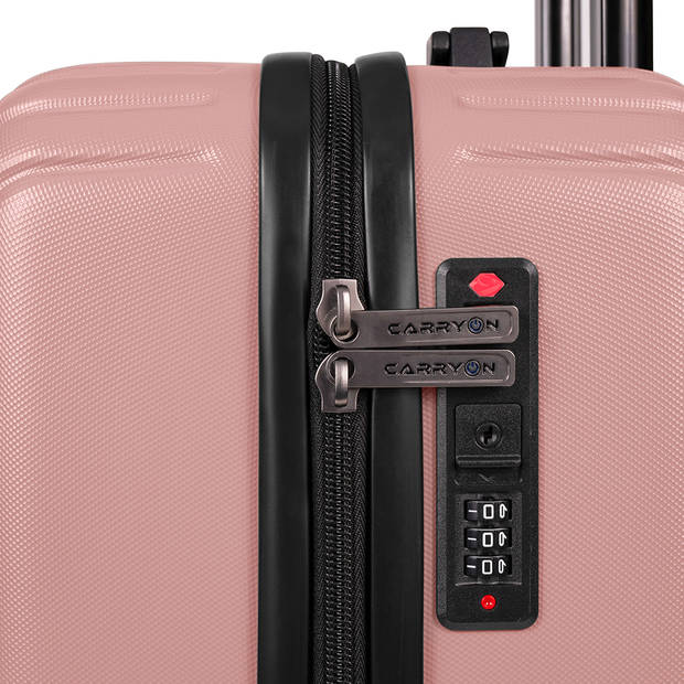 CarryOn Take-Off Handbagagekoffer 55cm - Lichtgewicht handbagage koffer 35 ltr - Roze