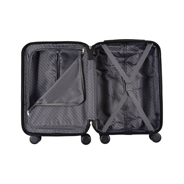 CarryOn Take-Off Handbagagekoffer 55cm - Lichtgewicht handbagage koffer 35 ltr - Zwart