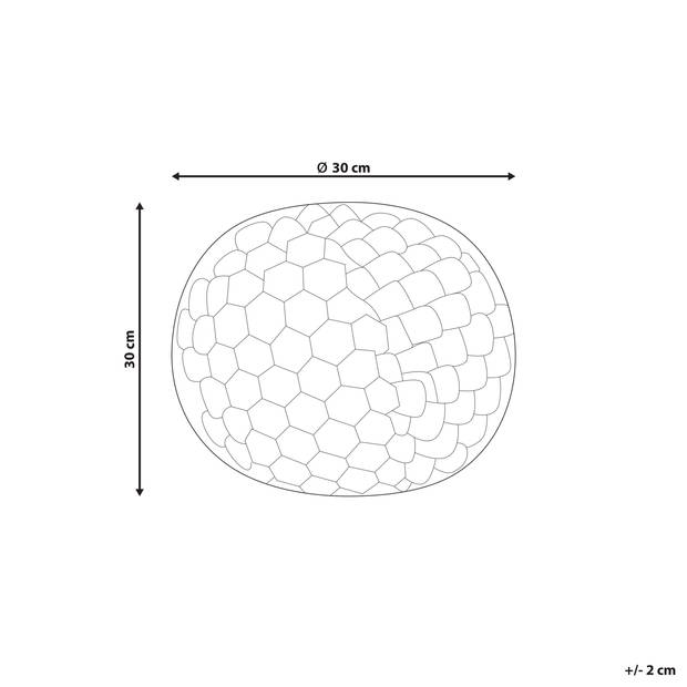 Beliani ROSEA - Sierkussen-Roze-Nepbont