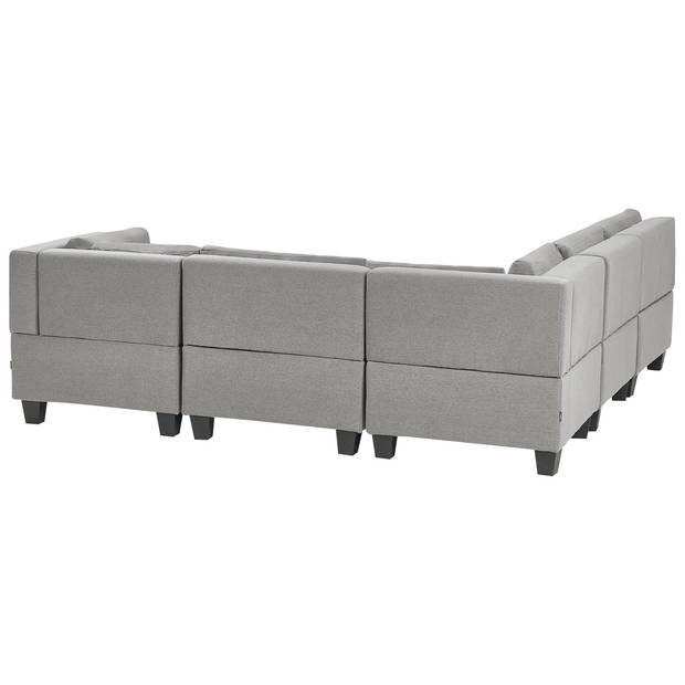 Beliani UNSTAD - Modulaire Sofa-Grijs-Polyester