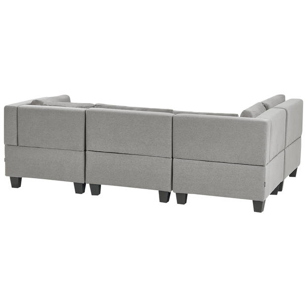 Beliani UNSTAD - Modulaire Sofa-Grijs-Polyester