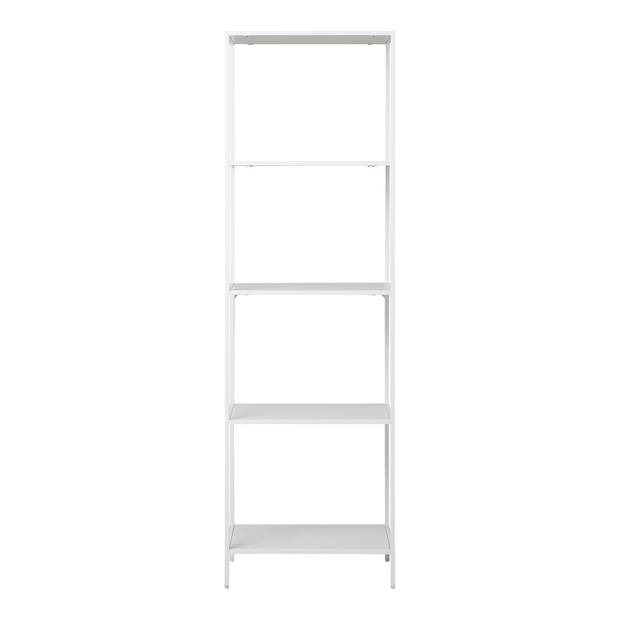 House Nordic - Boekenkast Wit Metaal - 4 planken - 51x36x170cm - Vita