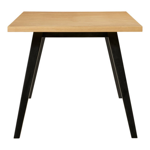 House Nordic - Eettafel Rechthoek 200cm - Naturel/Zwart - Eikenfineer - Amora