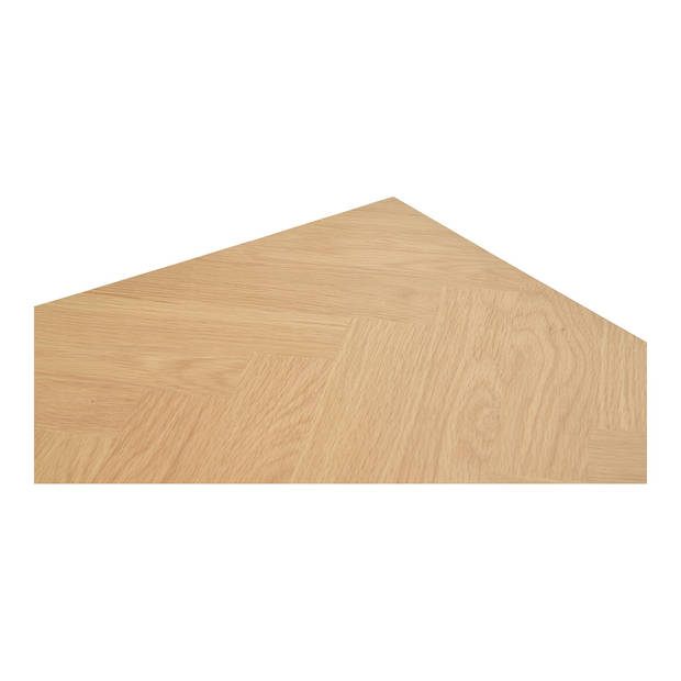 House Nordic - Eettafel Rechthoek 200cm - Naturel/Zwart - Eikenfineer - Amora