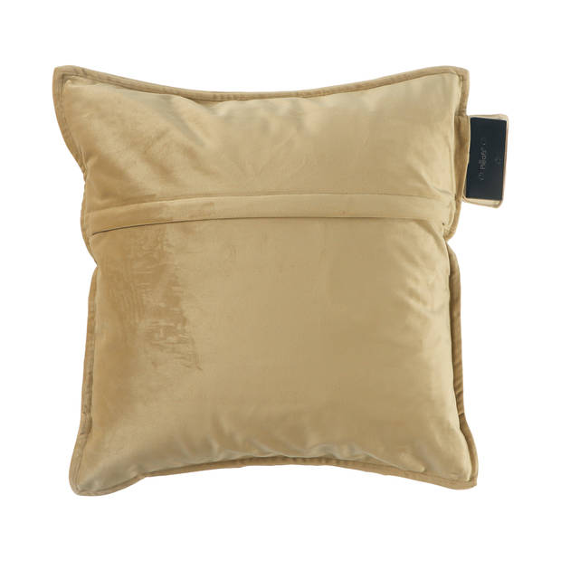 Pleafs Warmtekussen - Plush - Draadloos - 45x45cm - Crewel Tan