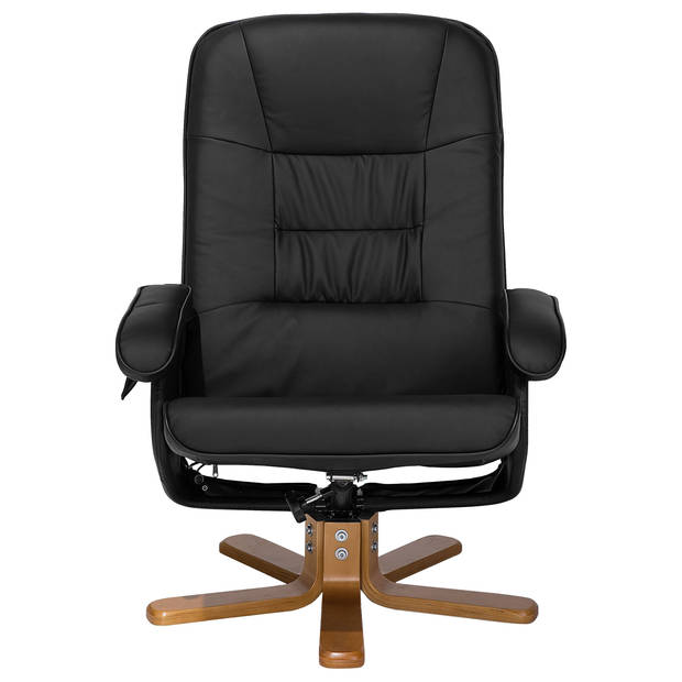 Beliani RELAXPRO - TV-fauteuil-Zwart-Kunstleer