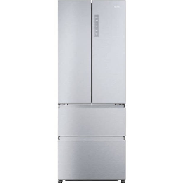 Meerdeurs koelkast - HAIER - FD 70 Series 3 HFR5719ENMG - Klasse E - 446 L - 190 x 70 x 67,5 cm - Zilver