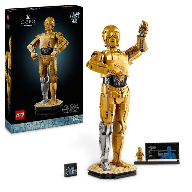 LEGO Star Wars 75398 C-3PO - bouwbare Droid-minifiguur - modelbouwset voor volwassenen