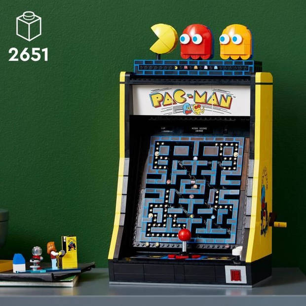 LEGO 10323 Icons PAC-MAN Arcadespel, modelkit voor volwassenen om te bouwen, gamemachine met personages