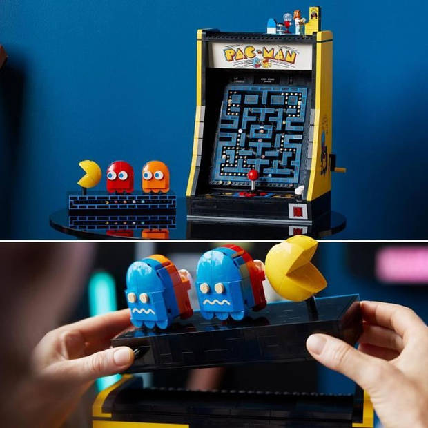 LEGO 10323 Icons PAC-MAN Arcadespel, modelkit voor volwassenen om te bouwen, gamemachine met personages