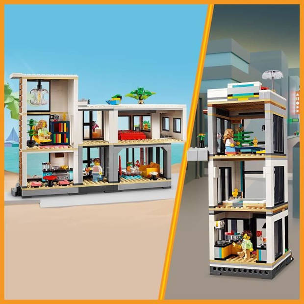 LEGO Creator 31153 Het moderne huis - verander in een gebouw of chalet van 3 verdiepingen