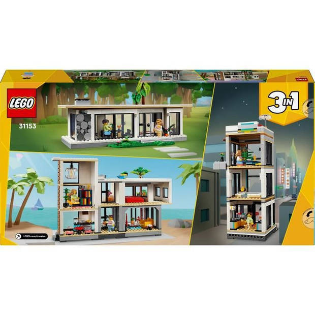 LEGO Creator 31153 Het moderne huis - verander in een gebouw of chalet van 3 verdiepingen