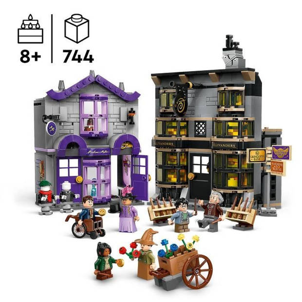 LEGO Harry Potter 76439 Olivander en Madame Guipure, confectiekleding voor magiërs en tovenaars