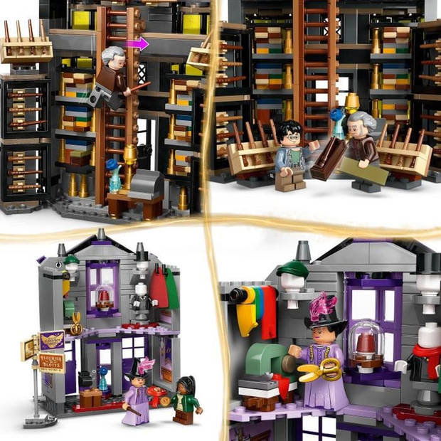 LEGO Harry Potter 76439 Olivander en Madame Guipure, confectiekleding voor magiërs en tovenaars