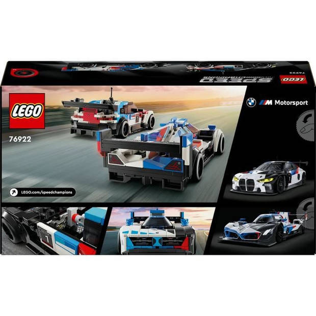 LEGO Speed Champions 76922 BMW M4 GT3 en BMW M Hybrid V8 racewagens, cadeau-idee