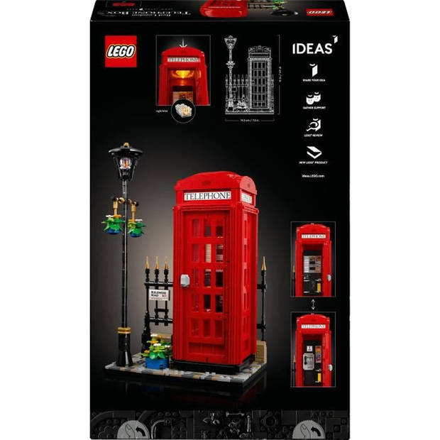 LEGO Ideas 21347 Londense telefooncel woondecoratie voor anglofielen