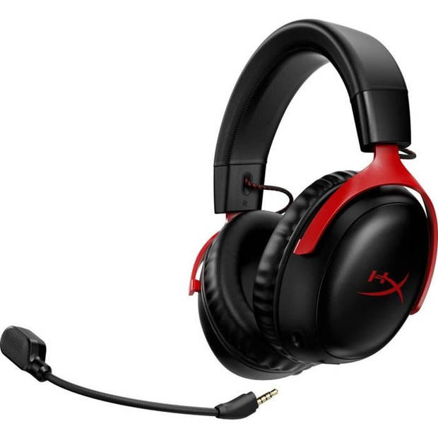 Draadloze gamingheadset - HyperX Cloud III - voor pc en console - zwart/rood