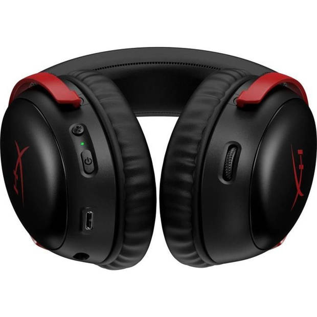 Draadloze gamingheadset - HyperX Cloud III - voor pc en console - zwart/rood