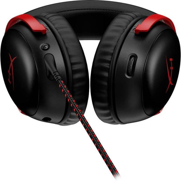 Bedrade gamingheadset - HyperX Cloud III - voor pc en console - zwart/rood