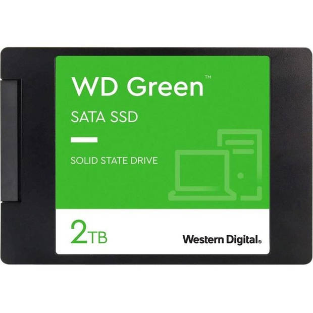 Western Digital Hard Drive SATA SSD - 2 TB Intern - 2.5 Formaat - Groen