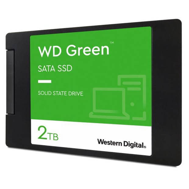 Western Digital Hard Drive SATA SSD - 2 TB Intern - 2.5 Formaat - Groen