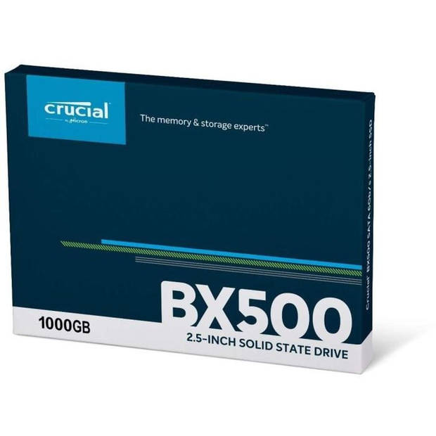 CRUCIAL - Interne SSD - BX500 - 1TB - 2,5 inch (CT1000BX500SSD1)