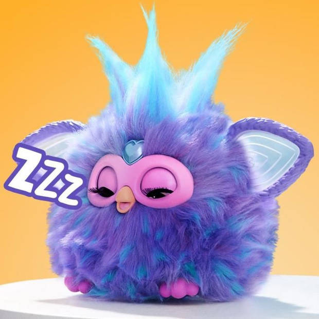 Purple Furby, 15 accessoires, interactief knuffeldier voor meisjes en jongens, stemgestuurde animatronic, vanaf 6 jaar