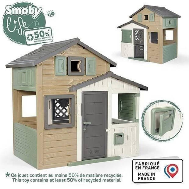 Smoby - Friends House Evolutief huis - 50% gerecycled materiaal - Vanaf 3 jaar oud